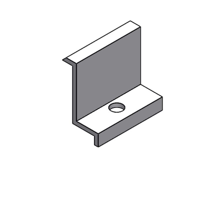 END CLAMP 33X40 SILVER