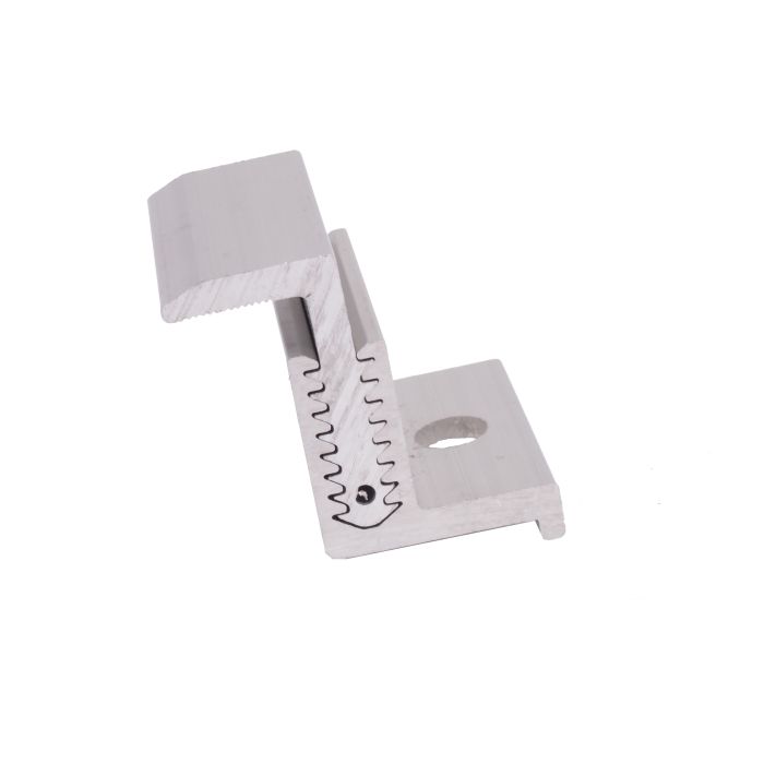 ADJUSTABLE END CLAMP 30-42.5x50 SILVER