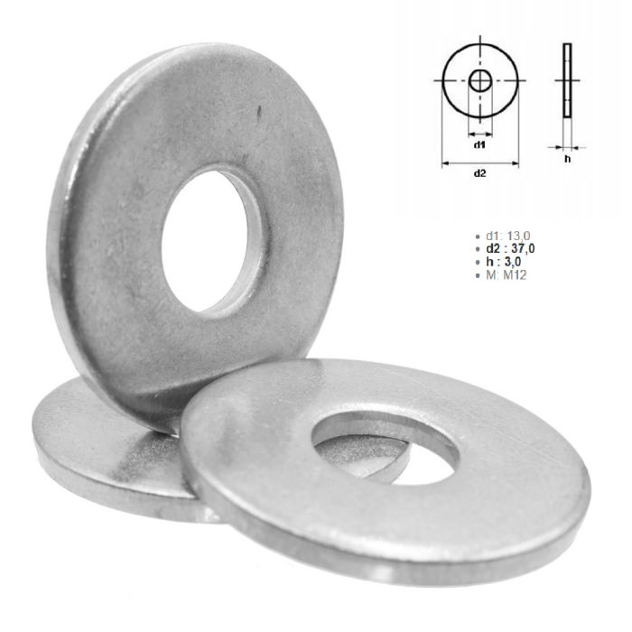 ROUND WASHER M12 DIN9021
