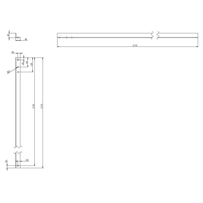 DIAGONAL BRACE L1540 2SET