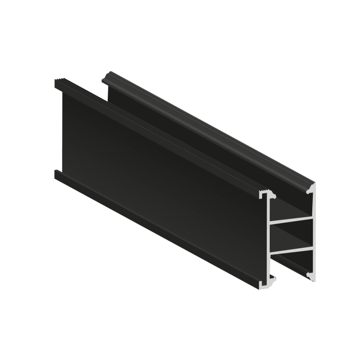 Mounting rail SM-30x50/2400 AL KLIK black