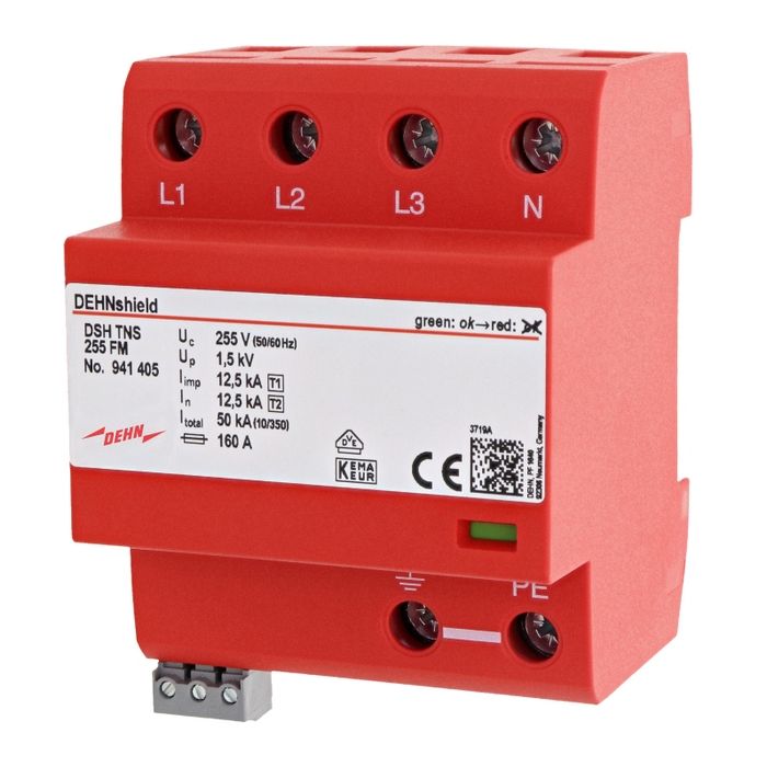 AC DEHN TYPE 1 + 2 OVERVOLTAGE LIMITER, DSH TNS 255 (941 405, 941 400)