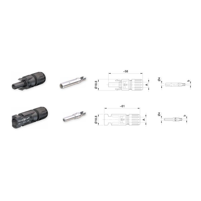 Connector Multi-Contact MC4  4/6mm2